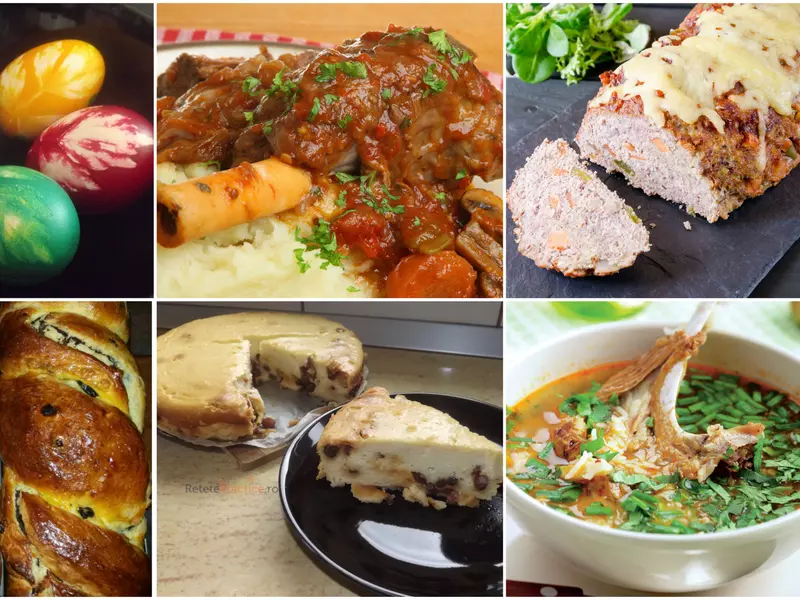 Meniu pentru masa de Paste: 15 retete pentru masa de Paste