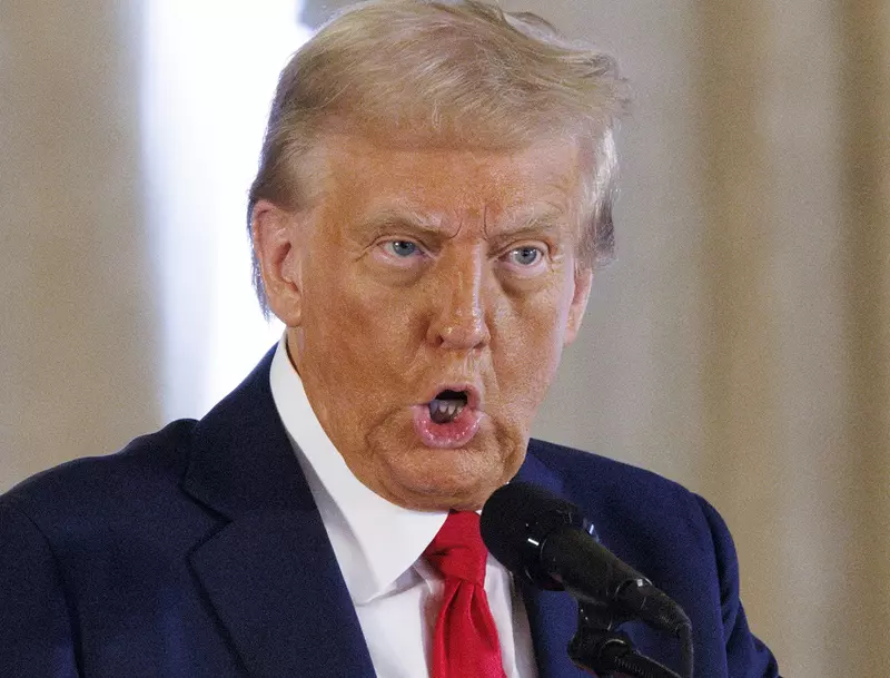 Trump Speaks From Mar-A-Lago - Palm Beach