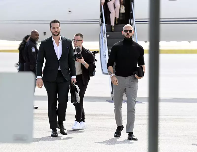 Andrew and Tristan Tate arrive in Florida after being allowed to leave Romania following an intervention by Donald Trump's administration.