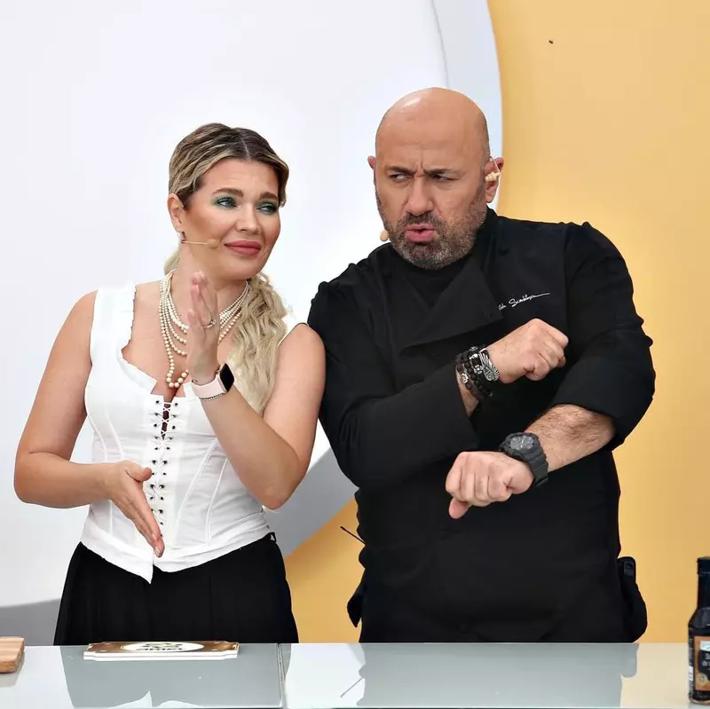 Gina Pistol și chef Cătălin Scărlătescu