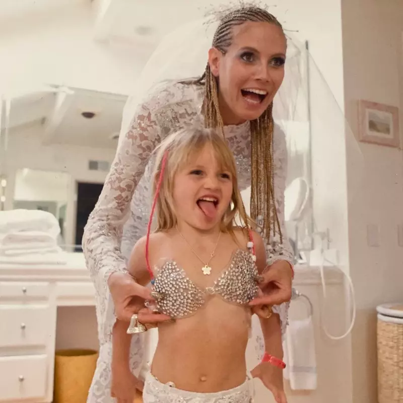 Heidi Klum și fiica ei Leni