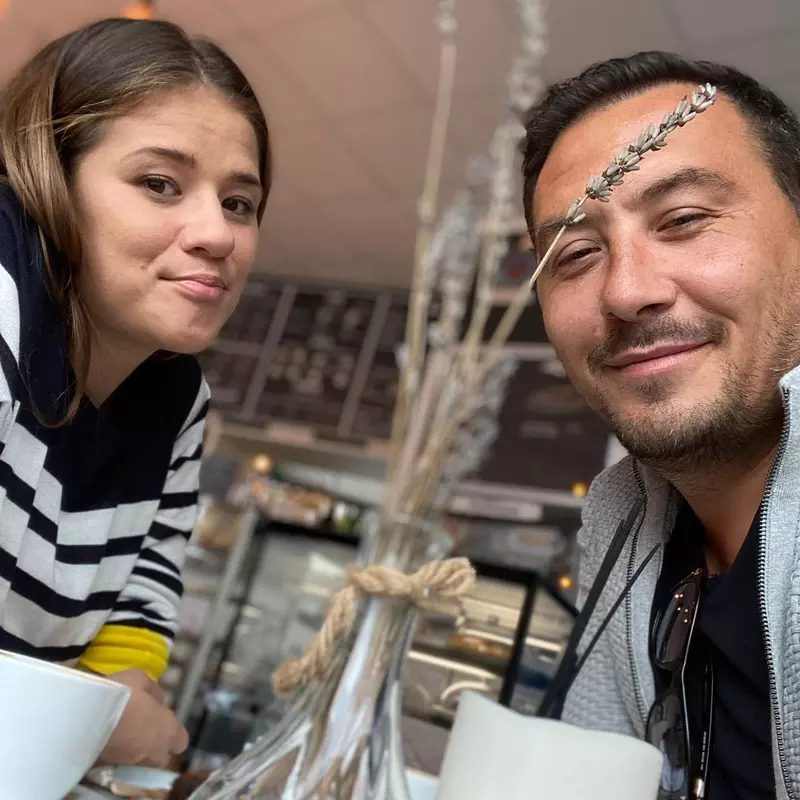 Ștefan Stan și soția lui Simona