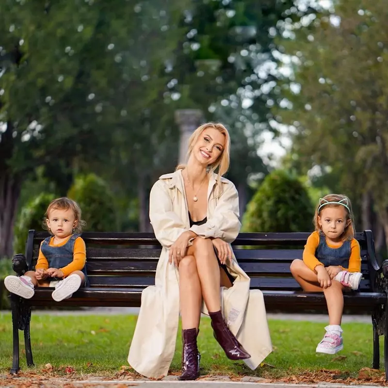 Andreea Bălan și fiicele ei