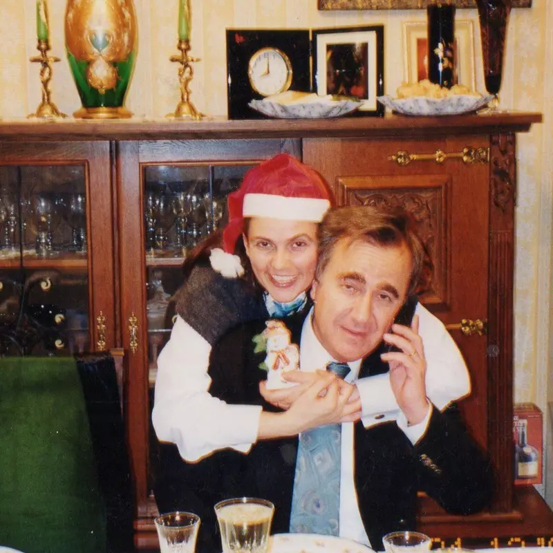 Felicia Filip alături de Cristian Mihăilescu. Sursă foto: Arhivă personală