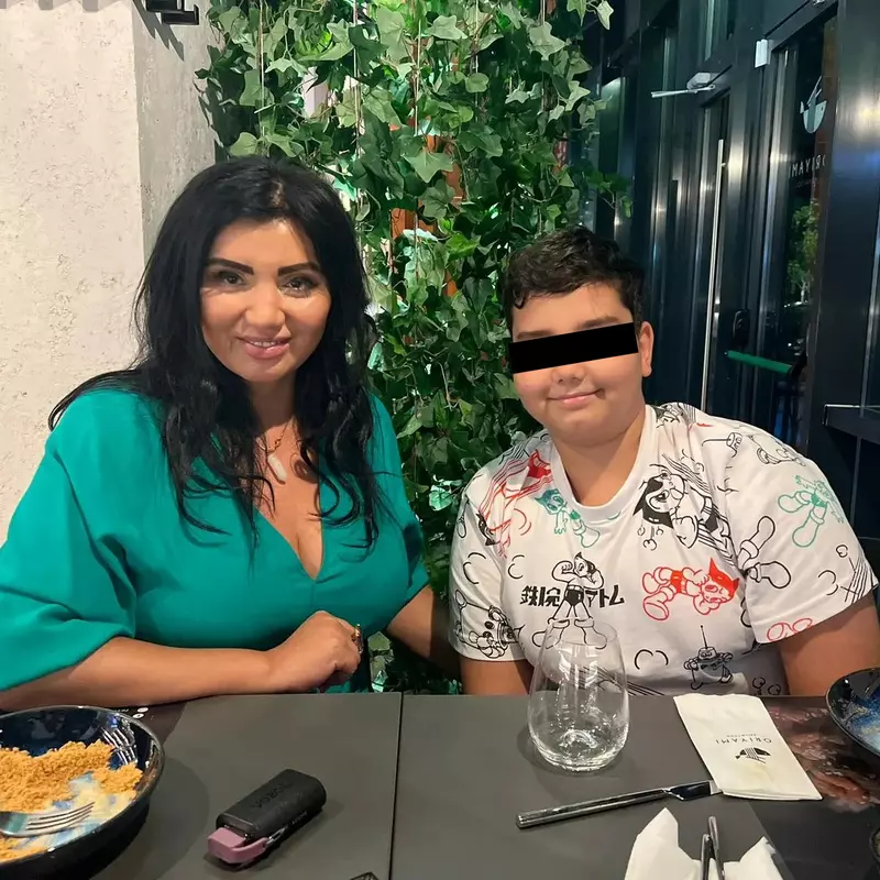 Adriana Bahmuțeanu și fiul cel mic