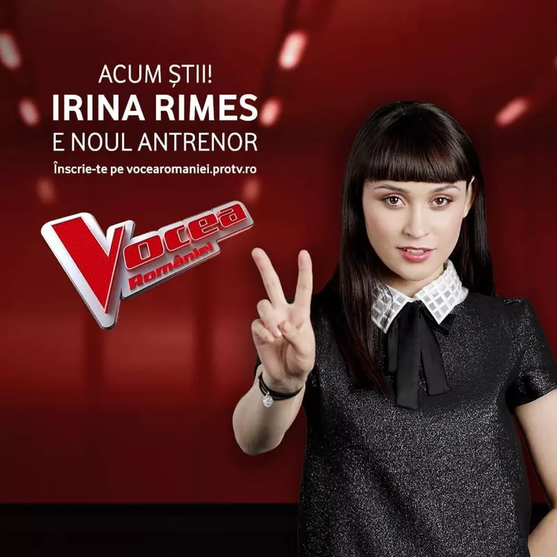 Irina Rimes, noul antrenor la Vocea Romaniei