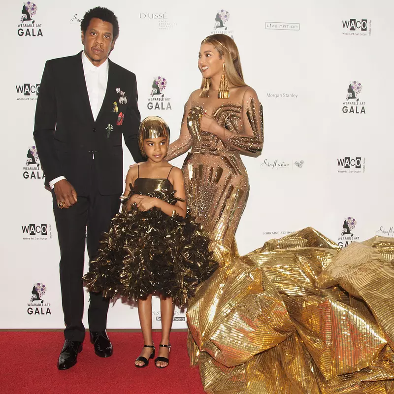 Beyonce, Jay-Z și fiica lor Blue Ivy
