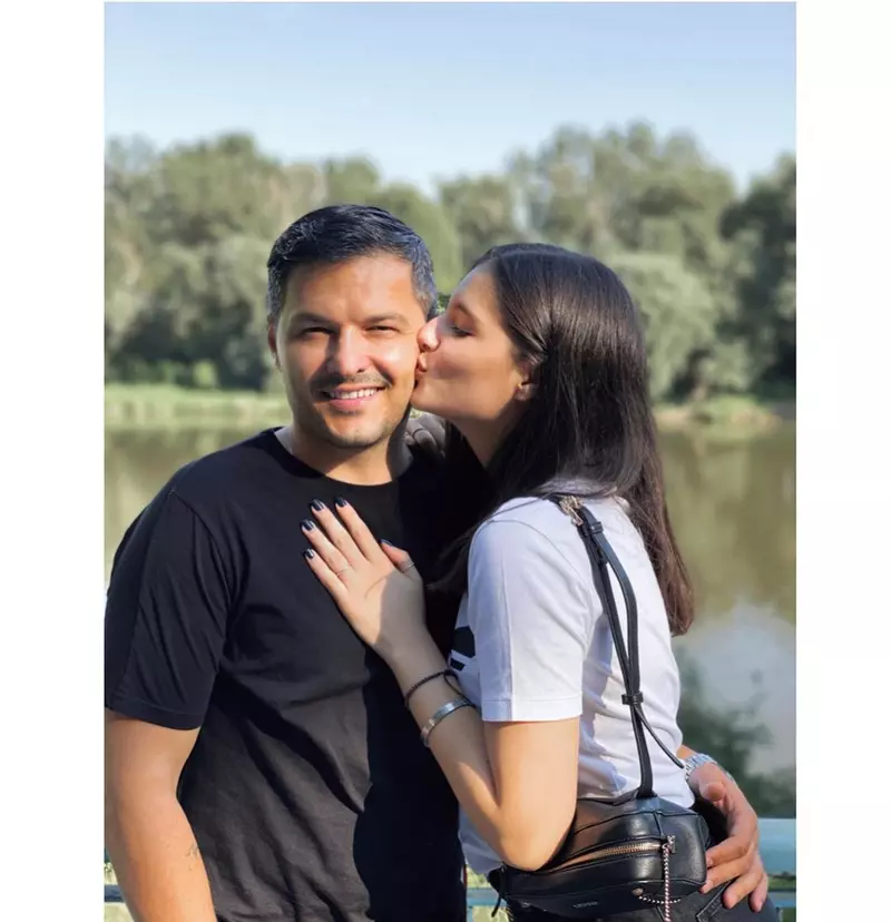 Liviu Vârciu și fiica lui Carmina