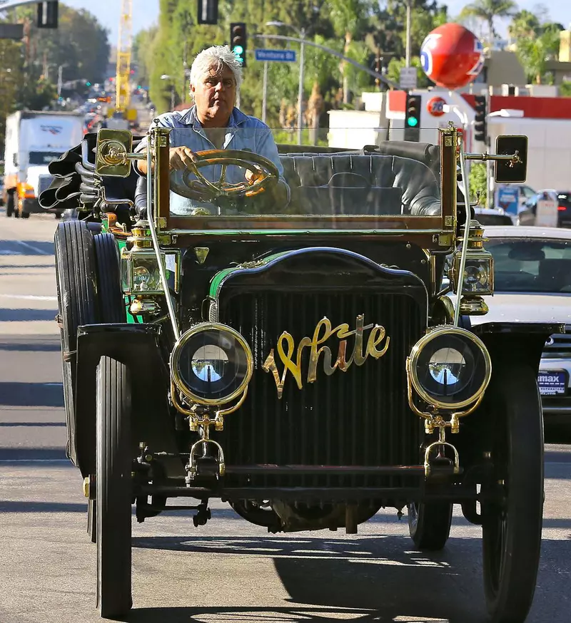 Exclusive… Jay Leno Cruising In One Of His Classic Cars