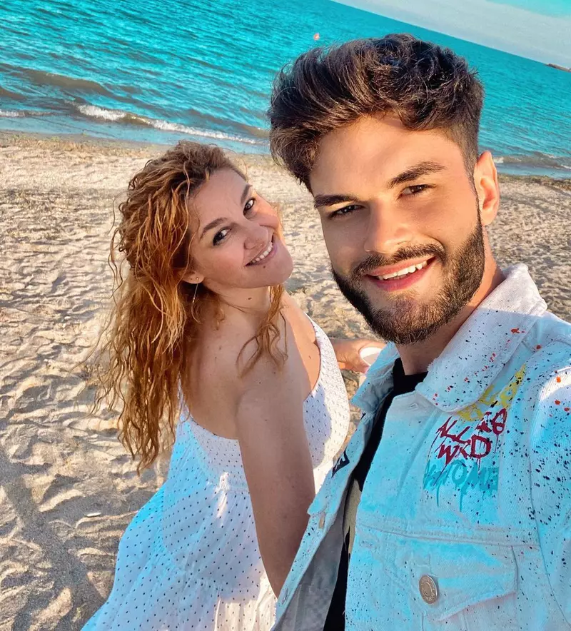 Edward Sanda și mama lui Olimpia