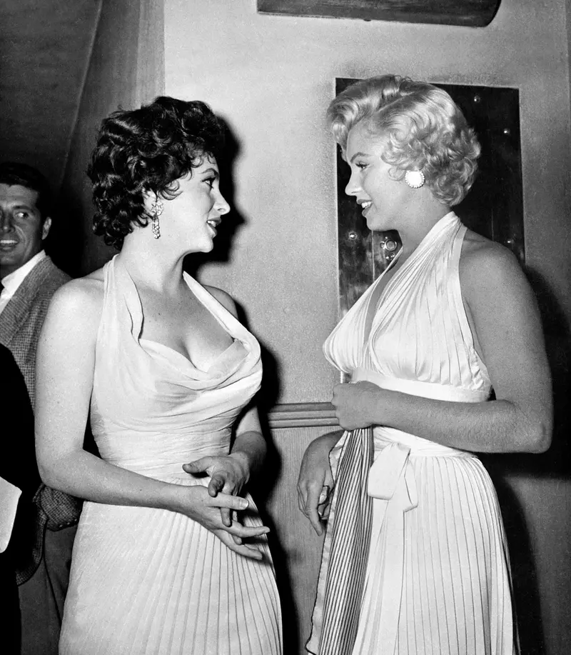 Gina Lollobrigida si Marilyn Monroe