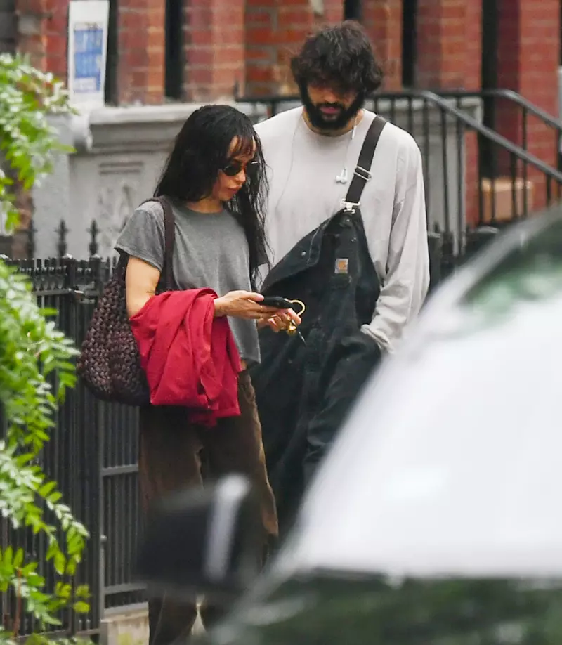 EXCLUSIVE: Zoe Kravitz Keeps Close With a Male Friend in New York City