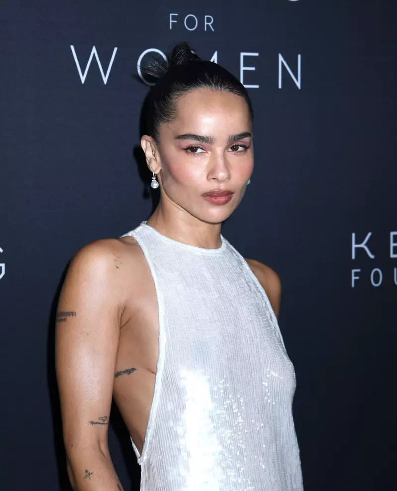 Zoe Kravitz attends Kering Caring For Women Dinner at The Pool in New York.