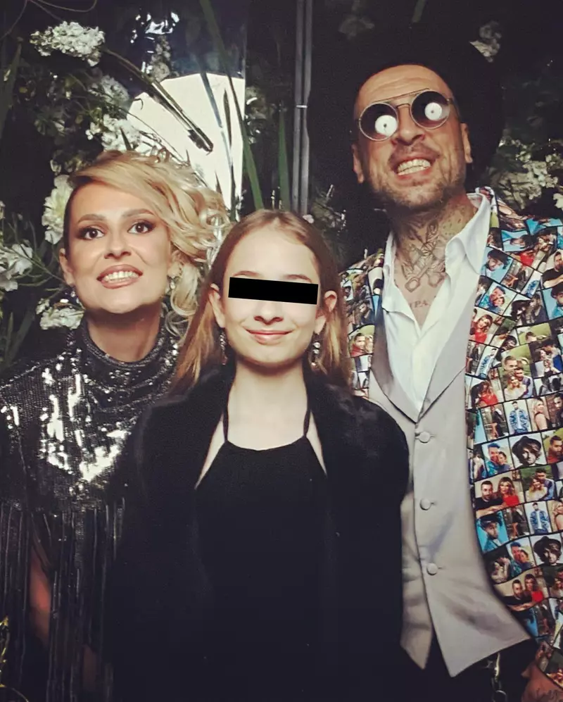 CRBL, Elena Viscu și fiica lor, Alessia, la nunta lui Smiley cu Gina Pistol