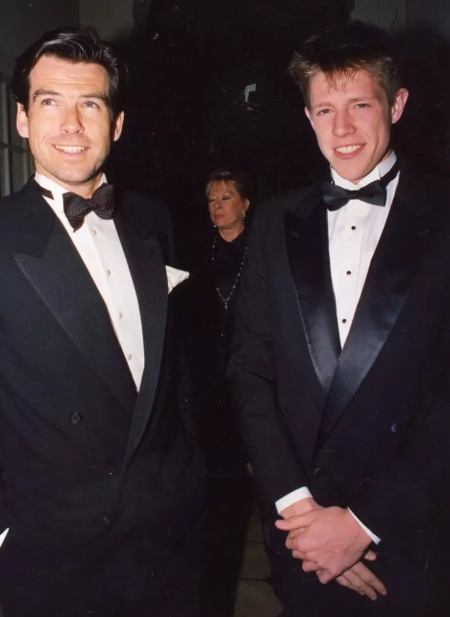Pierce Brosnan și Christopher Brosnan, în 1992. Foto: Profimedia