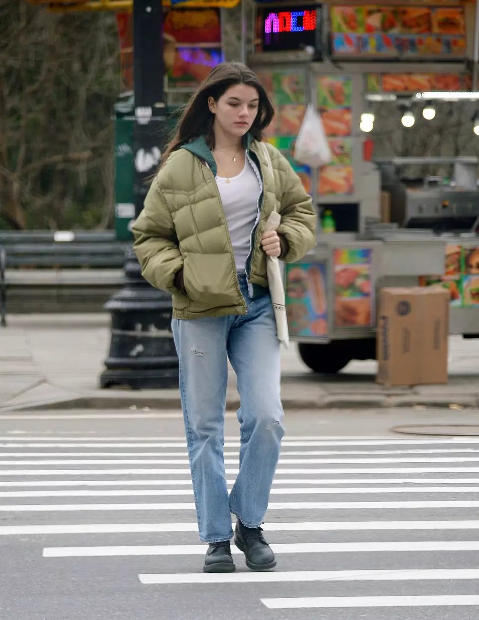 EXCLUSIVE: Suri Cruise Looks Strikingly Like Her Mother Katie Holmes in a Stroll New York City