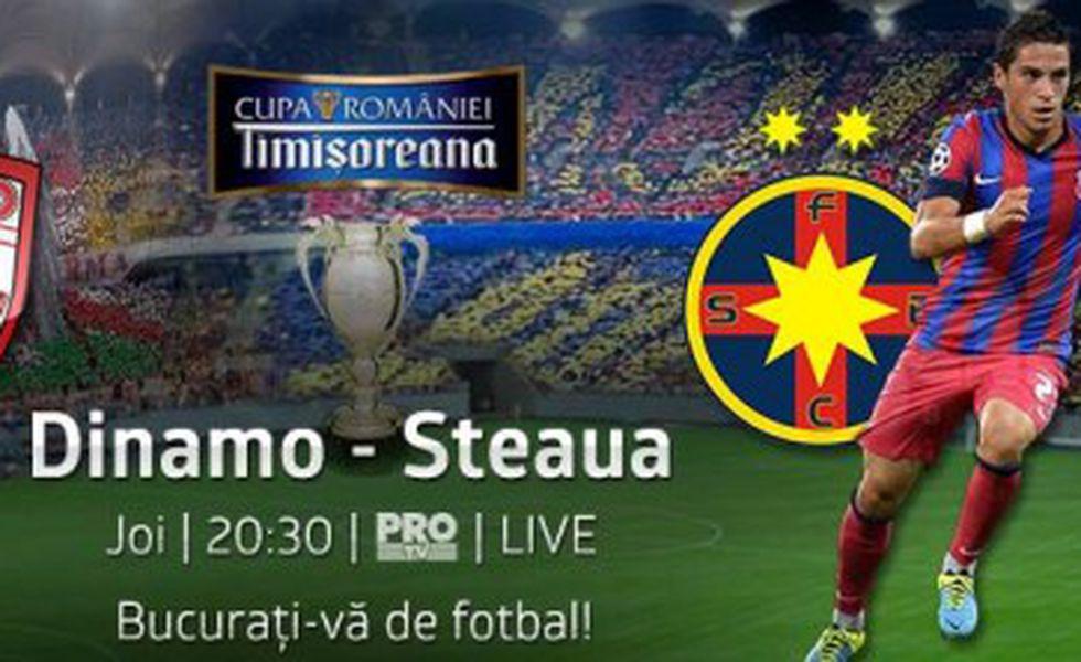 Meciul Dinamo Steaua Va Fi Transmis Joi In Direct De Pro Tv Tvmania Ro