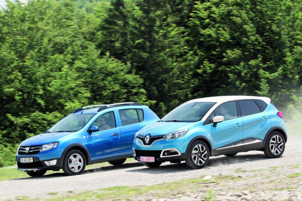 Test comparativ Renault Captur vs Dacia Sandero Stepway
