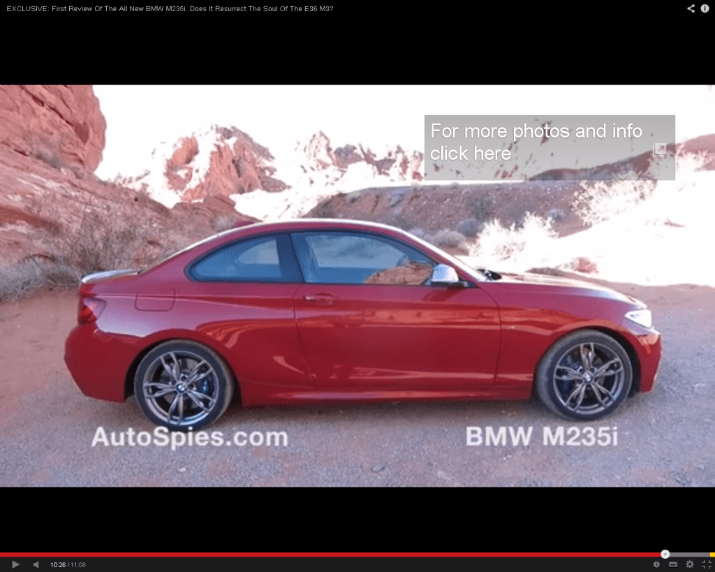 BMW M235i cu pachet Performance (video)