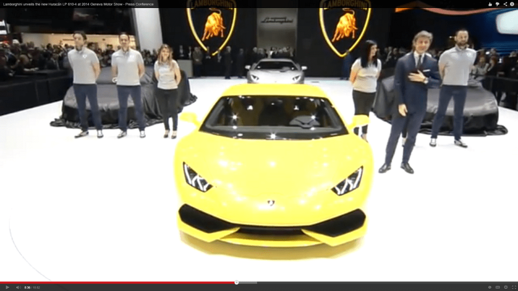 Lansare Lamborghini Huracan la Geneva (video)