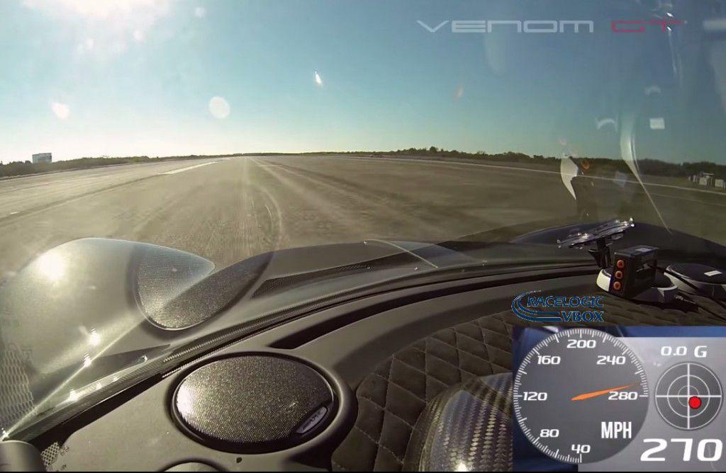 Record mondial de viteza: peste 435 km/h intr-un Hennessey Venom GT