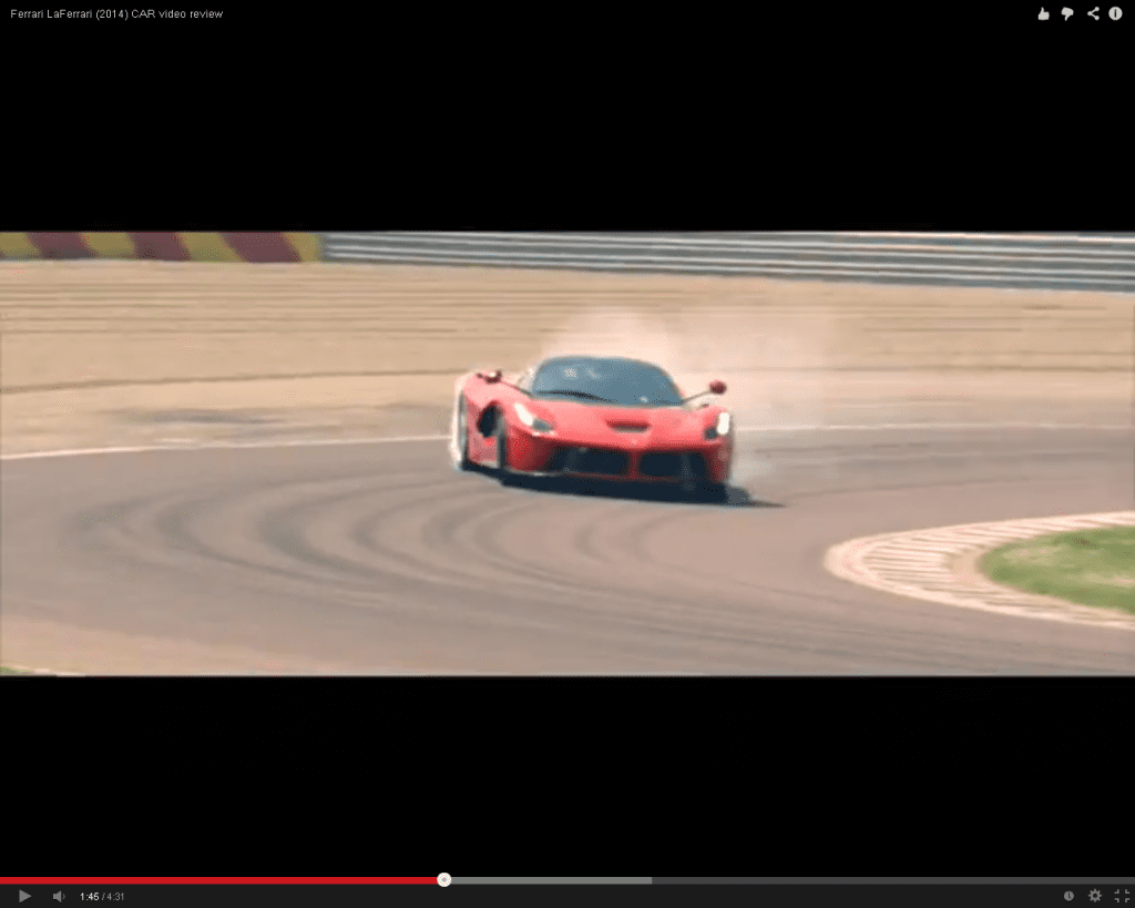 Primul test Ferrari laFerrari (video)