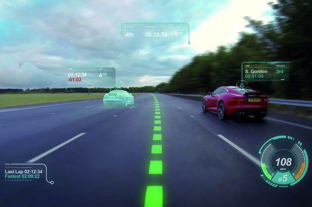 Jaguar Virtual Windscreen aduce experiența din jocurile video în viața reală