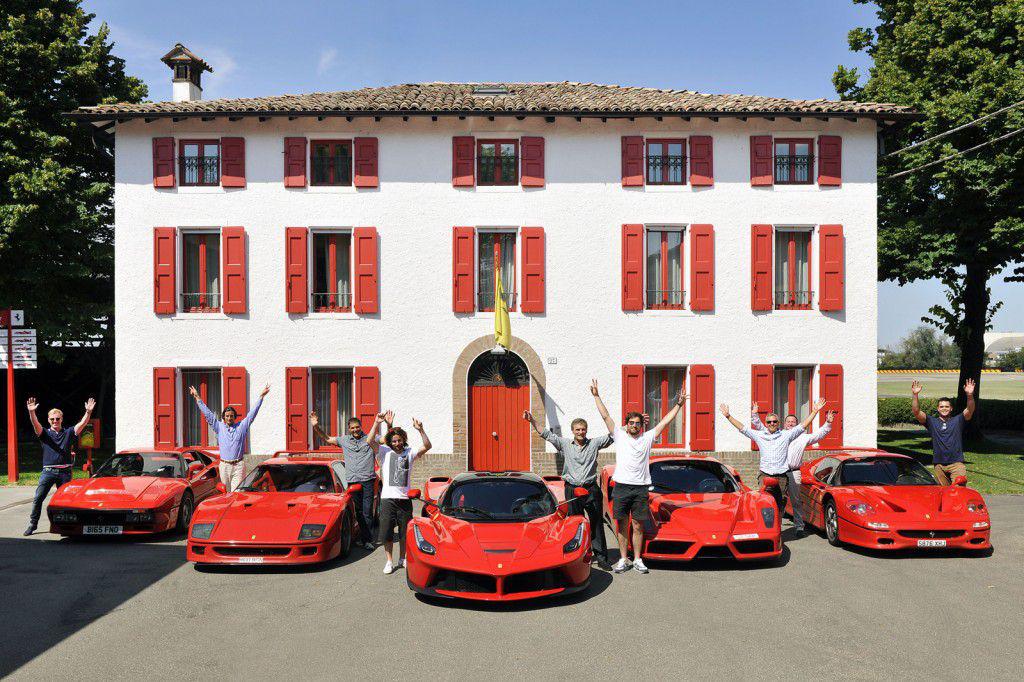 Ferrari LaFerrari, Enzo, F50, F40 si 288 GTO in acelasi cadru