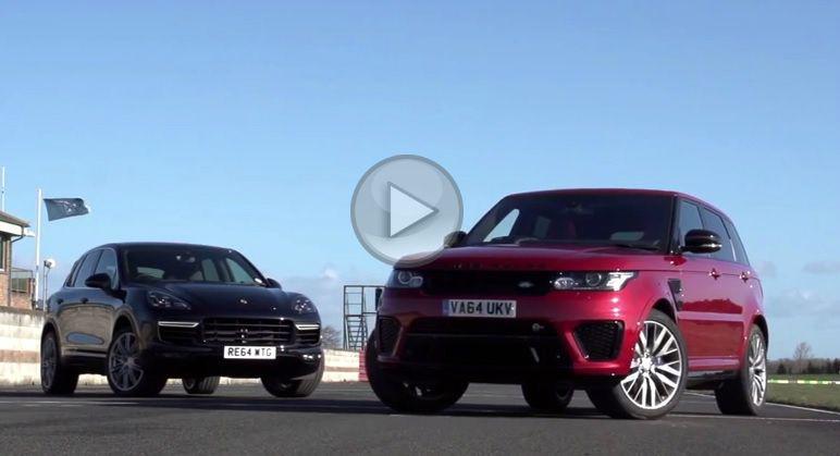 Range Rover Sport SVR vs Porsche Cayenne Turbo | Video | AUTO BILD