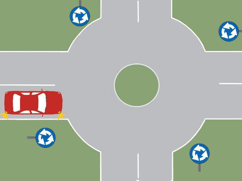 Chestionar auto – În această situație, intenționați să virați pe prima stradă la dreapta. Ce obligații aveți?