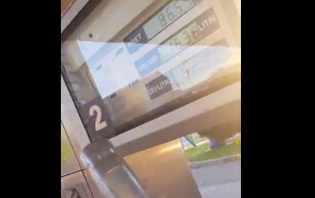 E pe bune sau nu? O pompă de la o benzinărie din Slatina merge singură! | VIDEO