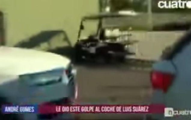 Nu l-au ținut frânele! Fotbalistul Andre Gomes a intrat cu mașina în cea a lui Luis Suarez | VIDEO