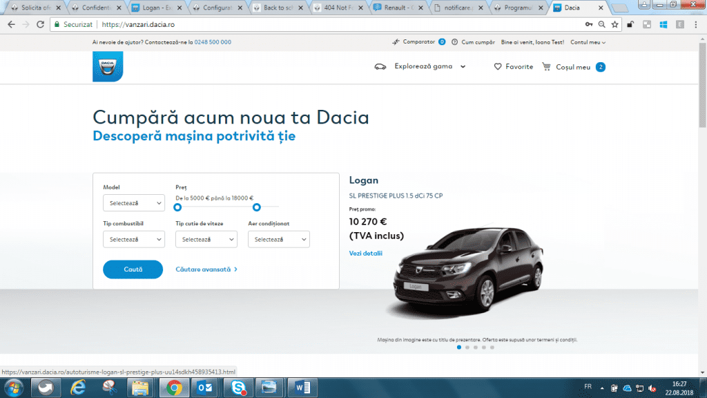 Piese auto Dacia prin SawAuto.ro