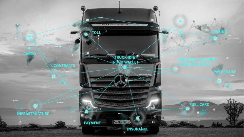 Mercedes învață camioanele să facă plăți! Cum se procedează