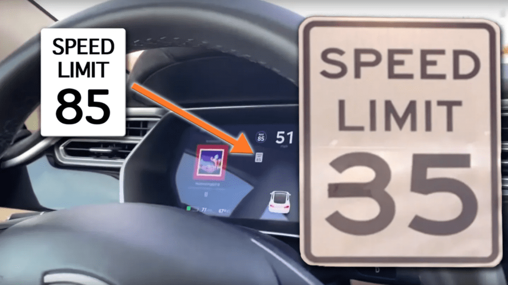 Tesla Autopilot, „păcălit” de o bucată de adeziv să meargă cu 136 km/h (VIDEO)
