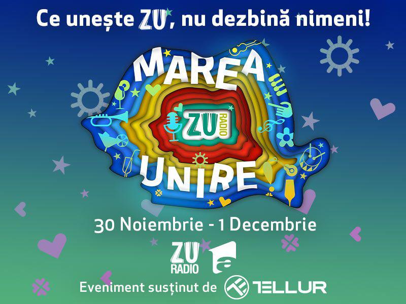Radio ZU organizează cel mai mare concert din pandemie. Marea Unire ZU 2020 va fi difuzată simultan pe toate platformele Radio ZU și pe Antena 1 (P)
