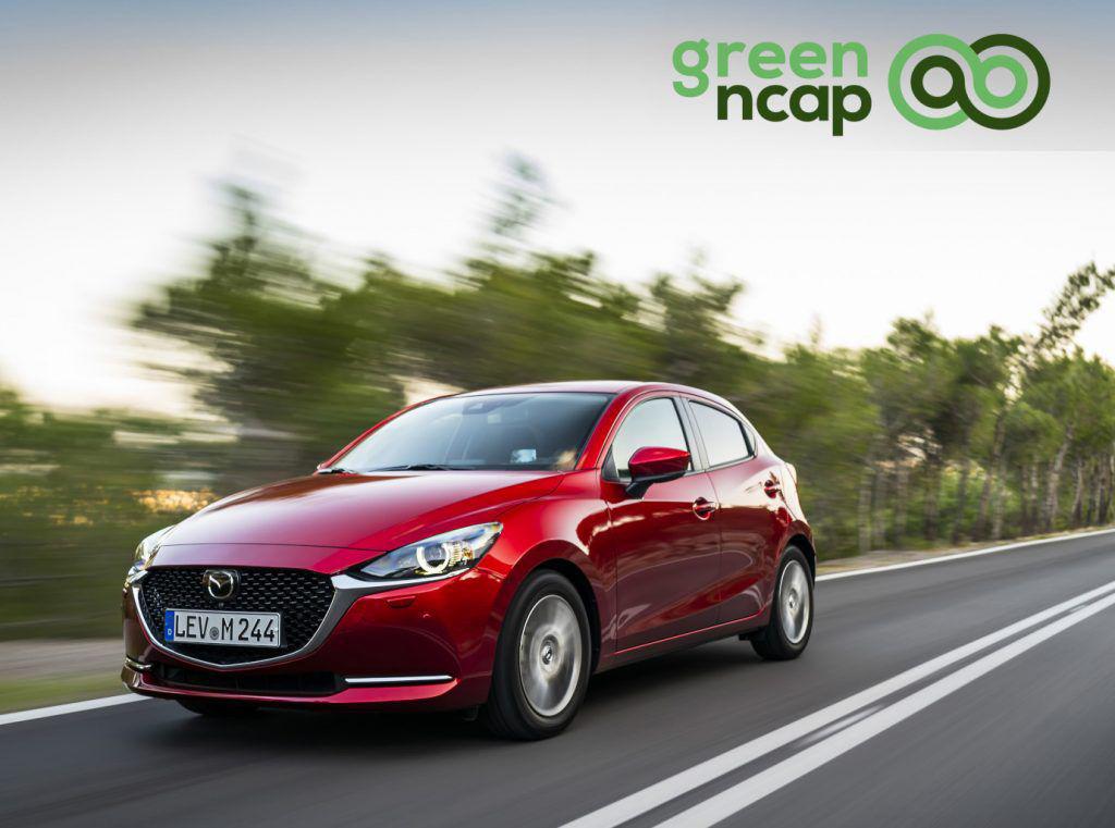 Eco-friendliness: Mazda 2 a atins la Green NCAP un rating de excepție pentru o motorizare cu benzină.